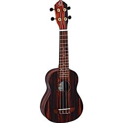 Foto van Ortega ebony series rueb-so sopraan ukelele met gigbag