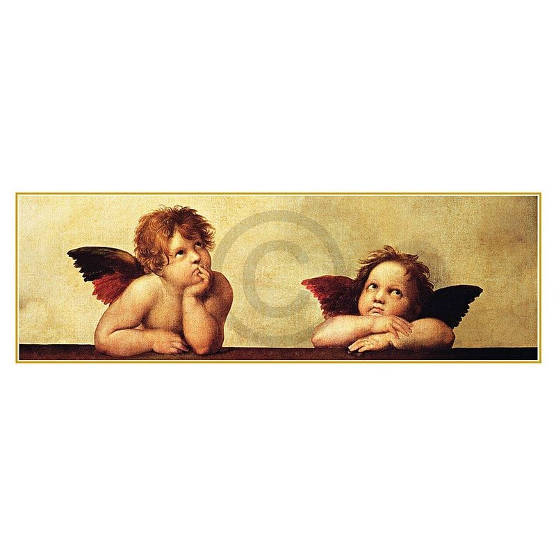 Foto van Raffael - cherubini kunstdruk 138x50cm