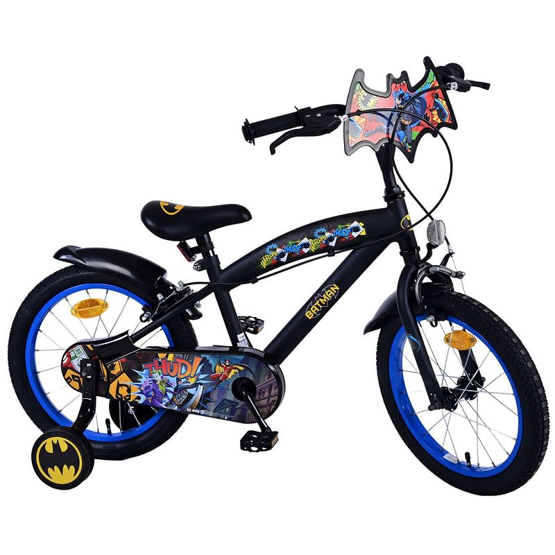 Foto van Batman kinderfiets - jongens - 16 inch - zwart - twee handremmen