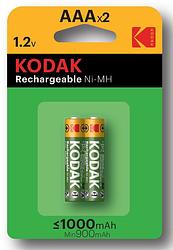 Foto van 2 x aaa oplaadbare krachtige kodak batterijen - 1000mah