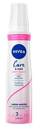 Foto van Nivea care & hold soft touch caring mousse