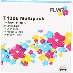 Foto van Flwr epson t1306 multipack zwart en kleur cartridge