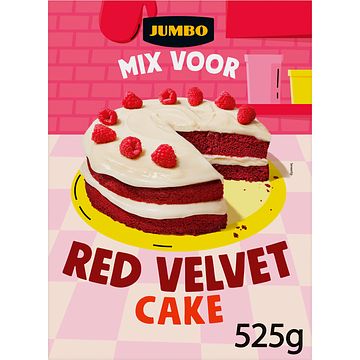 Foto van Jumbo mix voor red velvet biscuit taart 525g