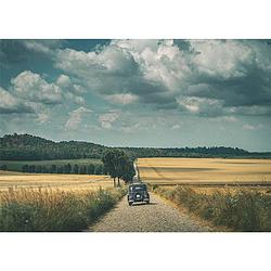 Foto van Inductiebeschermer - old town road - 85x55 cm