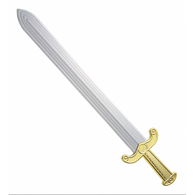 Foto van Carnaval/verkleed ridder/romeins zwaard 59 cm van plastic - verkleedattributen