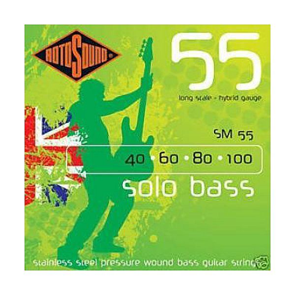 Foto van Rotosound sm55 solo bass set basgitaarsnaren 40 - 100