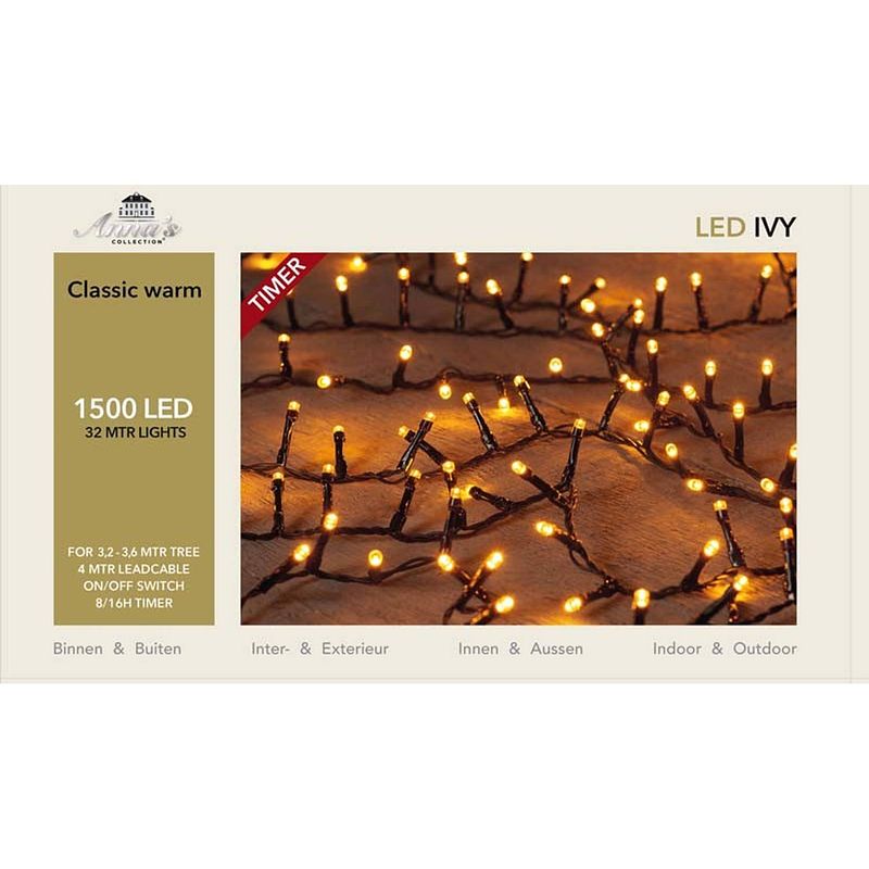 Foto van Led classic ivy 1500 led / 32 meter met timer