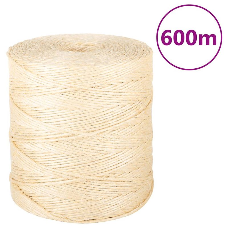 Foto van Vidaxl touw 2 mm 600 m 100% sisal