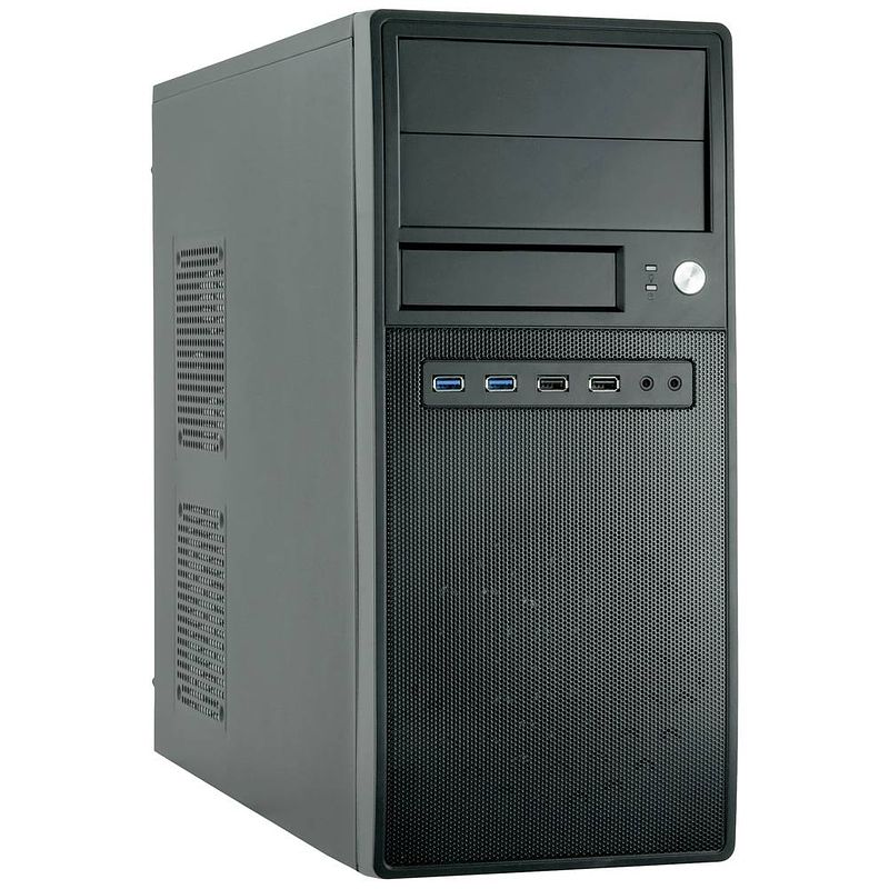 Foto van Chieftec cg-04b-op midi-tower pc-behuizing zwart