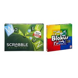 Foto van Spellenbundel - bordspel - 2 stuks - scrabble original & blokus