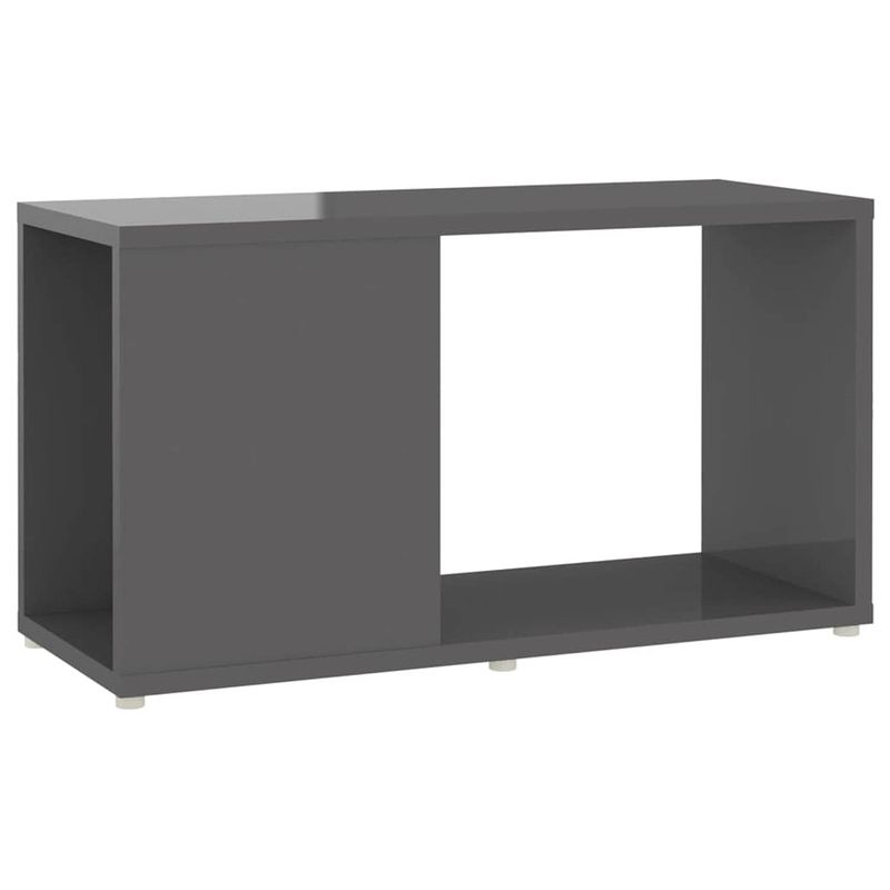 Foto van Vidaxl tv-meubel 60x24x32 cm spaanplaat hoogglans grijs