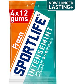 Foto van Sportlife frozn intensemint sugar free gums 4 x 18g bij jumbo
