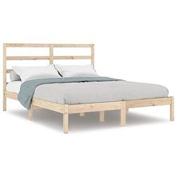 Foto van Vidaxl bedframe massief hout 150x200 cm 5ft king size