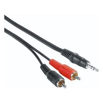 Foto van Hama audiokabel, 3,5-mm-jack-stekker - 2 cinch-stekker, 2 m per 25 stuks audio kabel