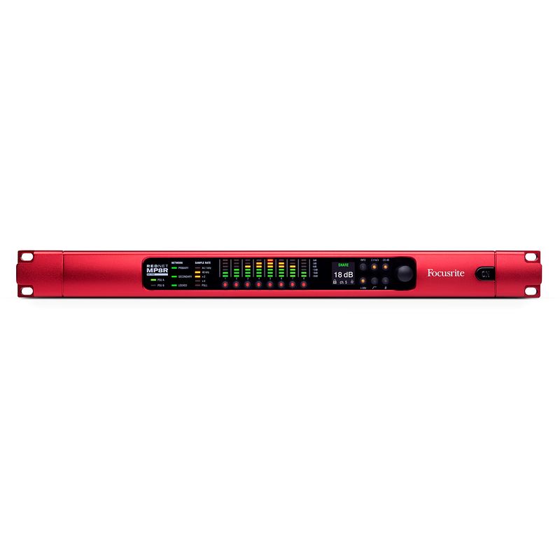 Foto van Focusrite pro rednet mp8r 8-kanaals xlr dante converter