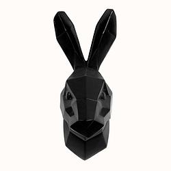 Foto van Walplus konijn - wanddecoratie - geometrisch - zwart