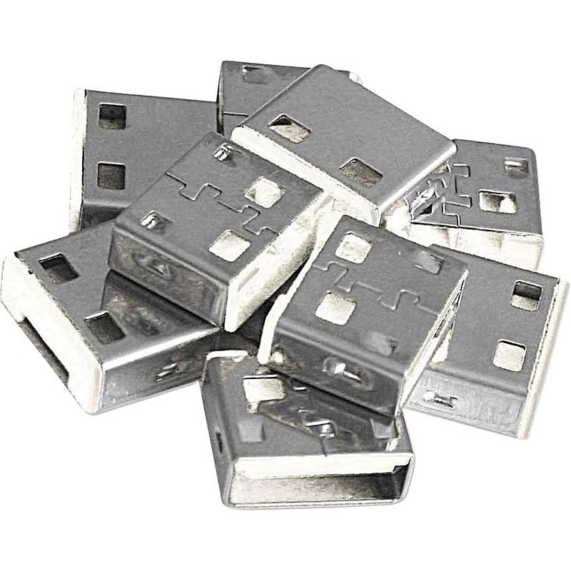 Foto van Lindy usb port lock usb-poortslot set van 10 stuks wit zonder sleutel