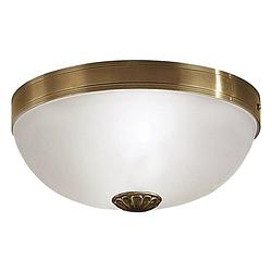 Foto van Eglo imperial - plafondlamp - 2 lichts - ø310mm. - brons - wit