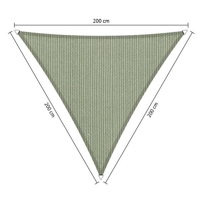 Foto van Shadow comfort driehoek 2x2x2m moonstone green