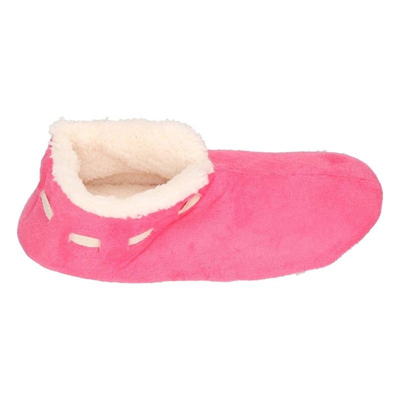 Foto van Fuchsia spaanse sloffen/pantoffels stippen voor meisjes maat 35-36 - sloffen - kinderen