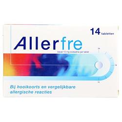 Foto van Allerfre tabletten bij hooikoorts of allergie 10 mg, 14 stuks bij jumbo