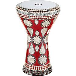 Foto van Meinl aeed2 artisan edition white pearl mosaic imperial egypt doumbek 8.75 inch