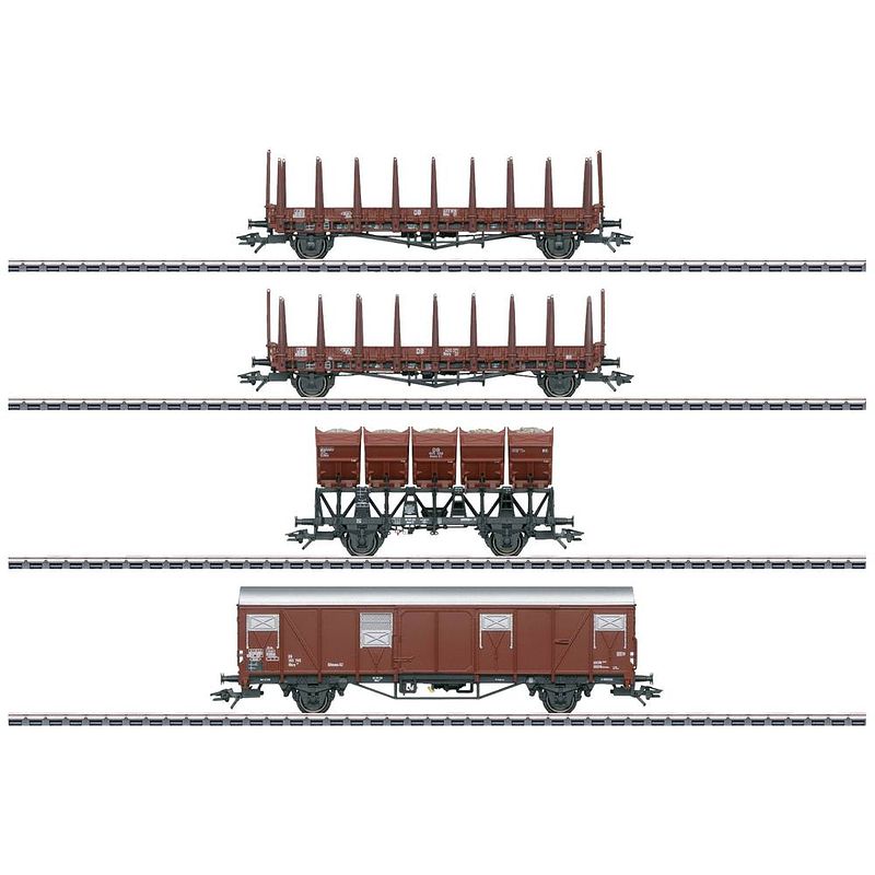 Foto van Märklin 46662 h0 4-delige set zelflossende wagens van de db