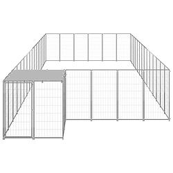 Foto van Infiori hondenkennel 26,62 m² staal zilverkleurig