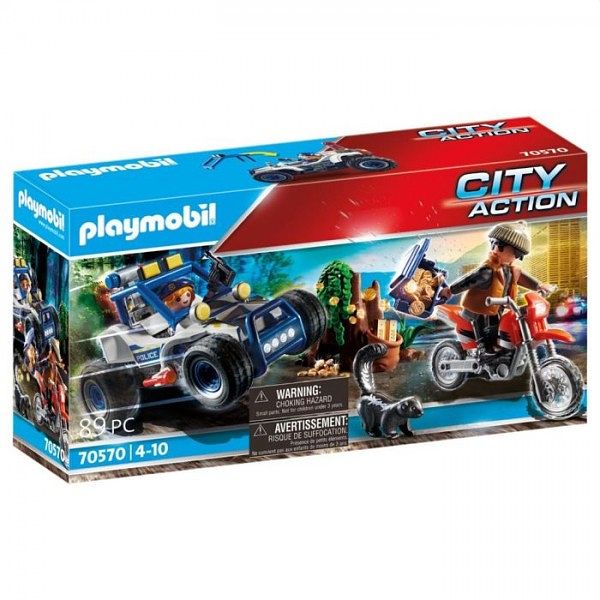 Foto van 70570 playmobil politie suv: achtervolging van de schattenrovers