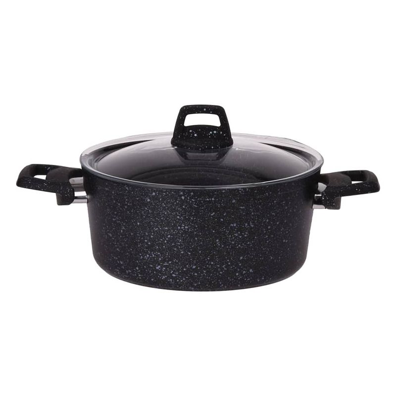 Foto van Excellent houseware braadpan met deksel 3,5 l aluminium