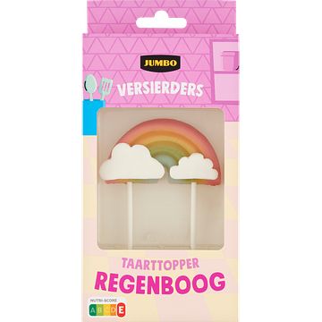 Foto van Jumbo versierders taarttopper regenboog 60 g