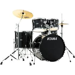 Foto van Tama st52h5-bns black night sparkle stagestar starterkit incl. bekkens