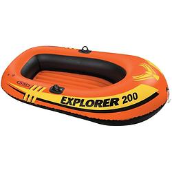 Foto van Intex opblaasboot explorer pro 200 oranje 196 x 102 x 33 cm