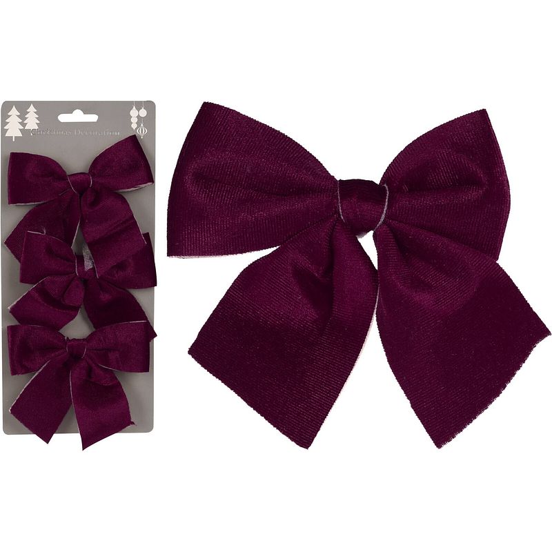 Foto van Nampook - strik velvet set 3sts bordeaux