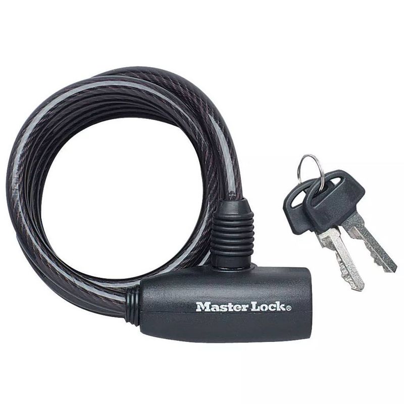 Foto van Master lock kabelslot 1,8 m x 8 mm staal 8126eurdpro