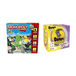 Foto van Spellenbundel - 2 stuks - monopoly junior & dobble classic