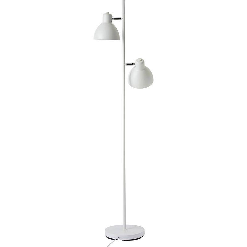 Foto van Dyberg larsen staande lamp skagen 2 55 cm e27 staal 40w wit