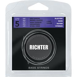 Foto van Richter 1909 electric bass strings set 40-120 snaren voor 5-snarige bas