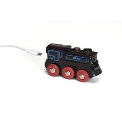 Foto van Brio oplaadbare locomotief met mini usb-kabel 33599