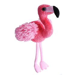Foto van Wild republic knuffel flamingo junior 13 cm pluche roze