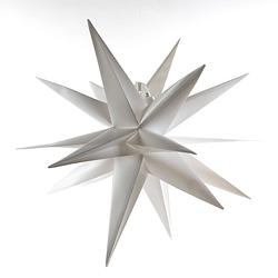 Foto van Anna'ss collection - white 3d star 60cm / 10led warm white / 1,5m transpar