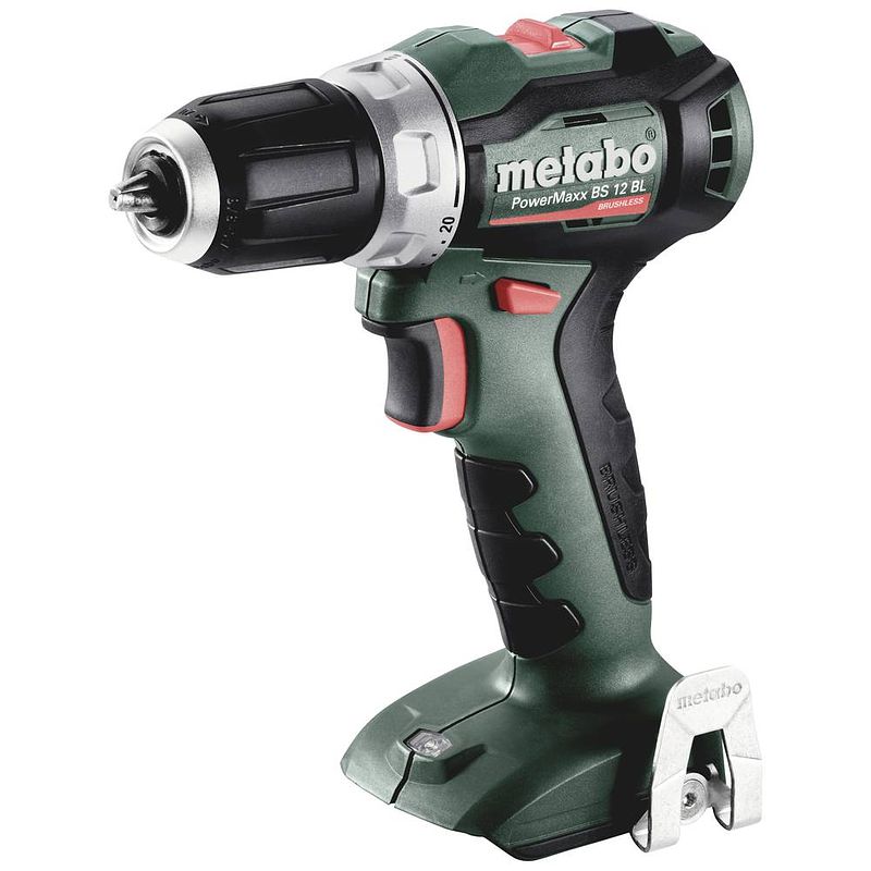 Foto van Metabo powermaxx bs 12 bl 601044850 accu-schroefboormachine 12 v brushless, zonder accu, zonder lader