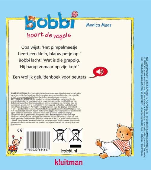 Foto van Bobbi hoort de vogels - monica maas - kartonboekje;kartonboekje (9789020684667)