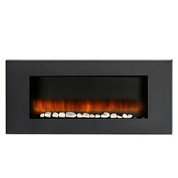 Foto van Classic fire sfeerhaard vancouver - elektrisch - led - vlameffect - met afstandsbediening - zwart