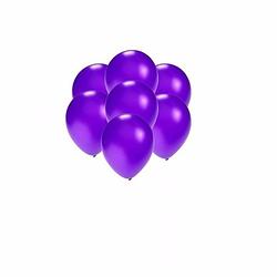 Foto van 100x mini ballonnen paars metallic - ballonnen