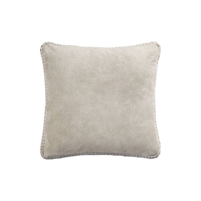 Foto van Ptmd suky taupe suede leather cushion square s