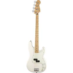 Foto van Fender player precision bass polar white mn