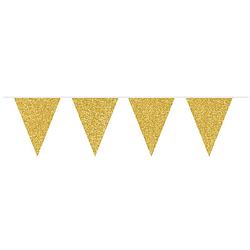 Foto van Folat vlaggenlijn glitter 6 meter goud