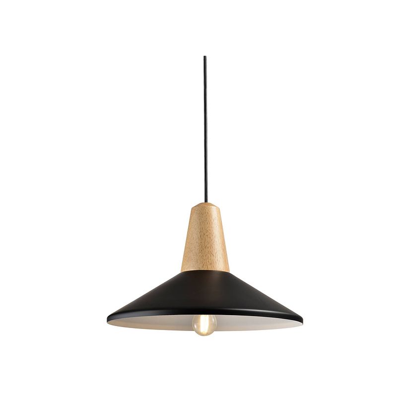 Foto van Quvio hanglamp rond zwart - quv5068l-black