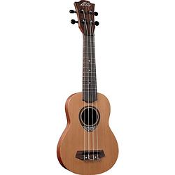 Foto van Lag guitars tiki uku 130 tku130s thinline sopraan ukelele met gigbag